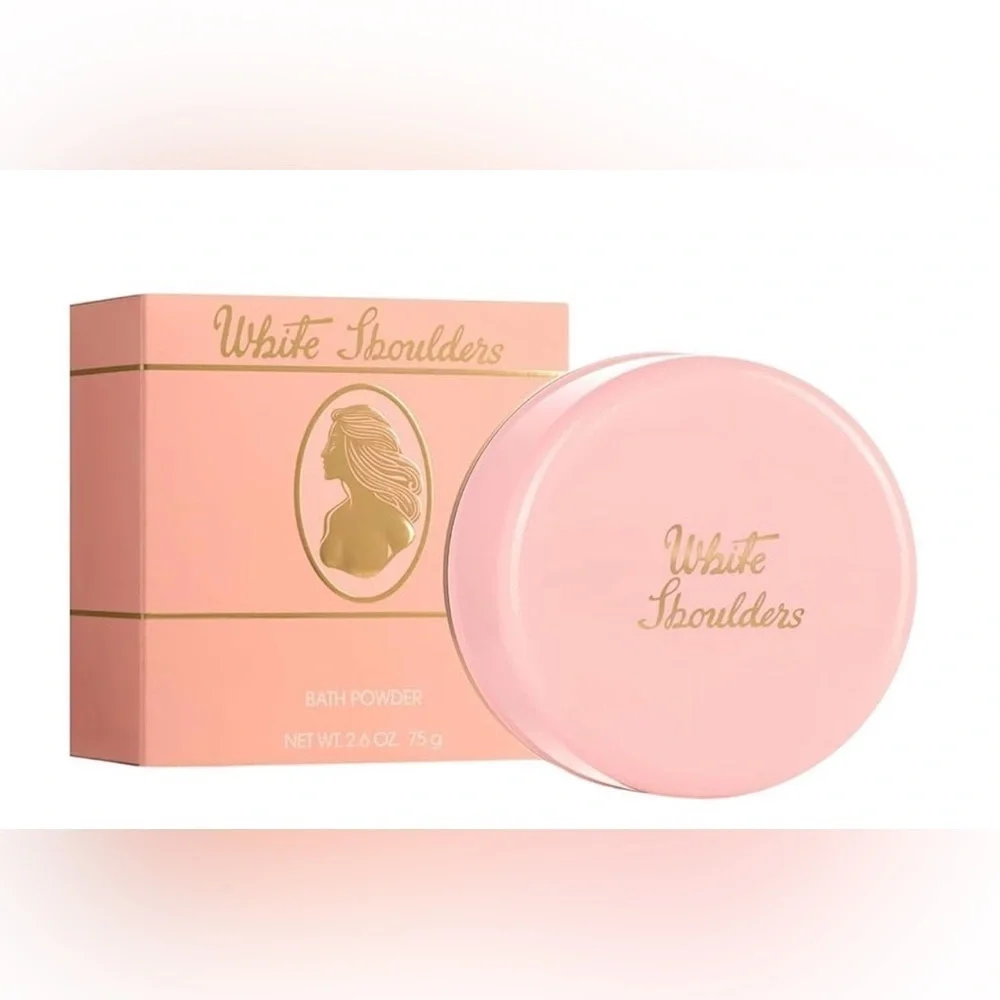 White Shoulders by Evyan Bath/Body Dusting Powder 2.6 oz New in box